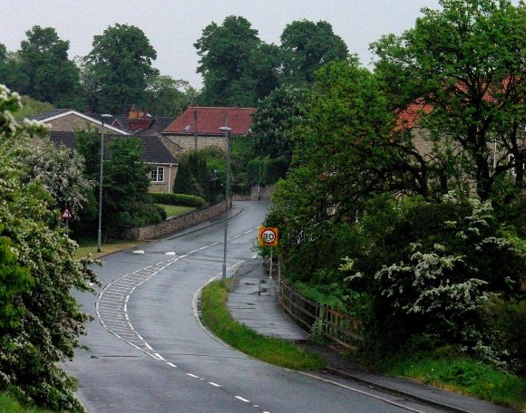 The north entry to the village